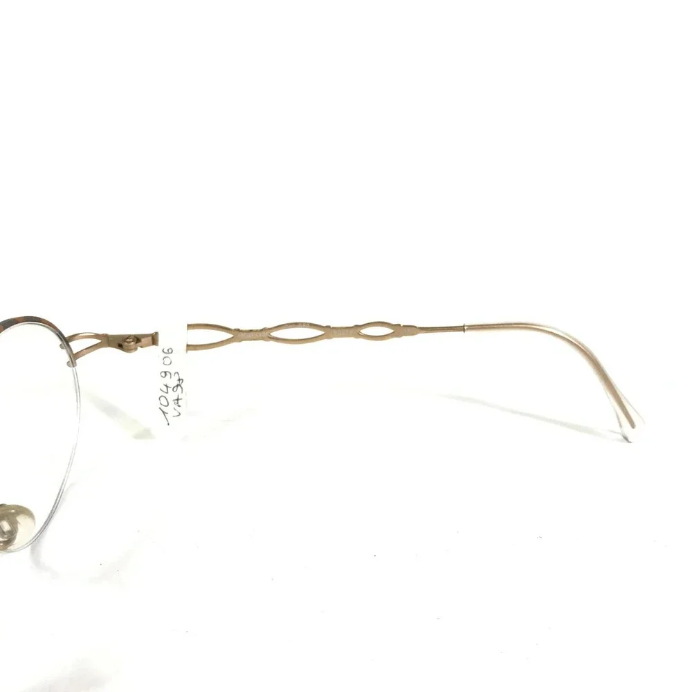 Cazal Eyeglasses Frames MOD.1128 COL.682 Gold Round Half Rim 50-21-135